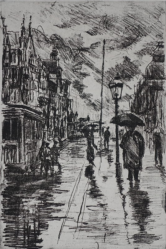 Katrin Lau - Straße im Regen (2016)